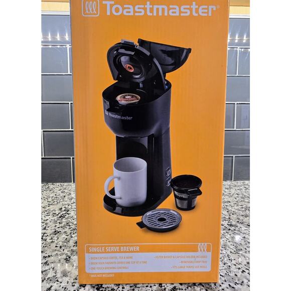 Toastmaster TM-118CM | Single-Serve Coffee Maker | Brew Pods & Grounds |Open Box - Picture 2 of 8